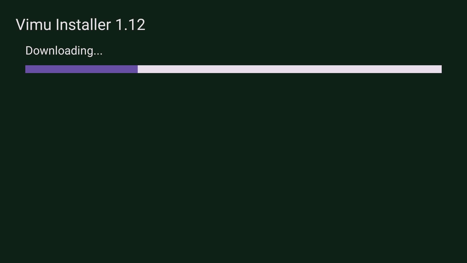Downloading progress