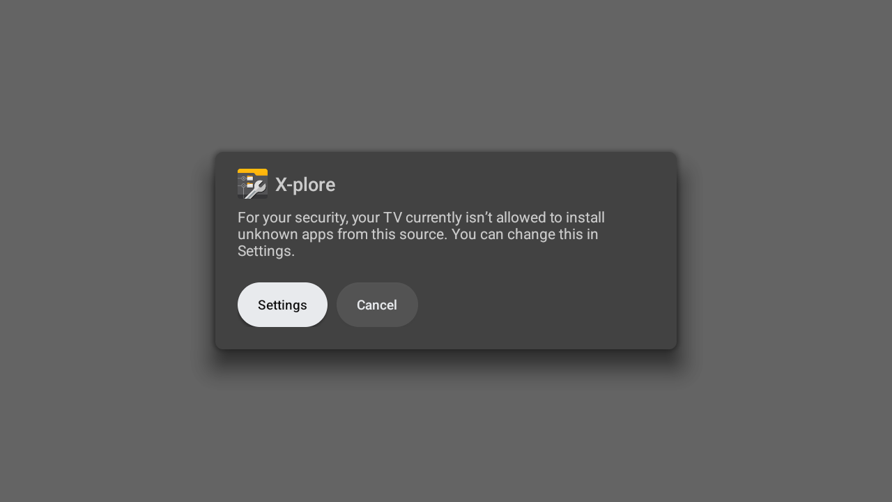 X-plore unknown apps permission